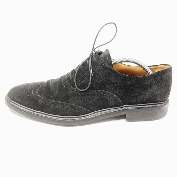 Heschung Cleome Brown Suede Wingtip Oxfords France 8.5 US 11 Lace-Up
